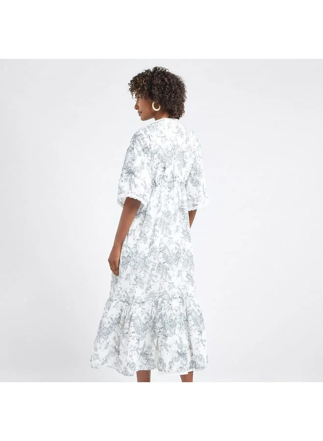 Splash FAV Floral Print Midi Dress