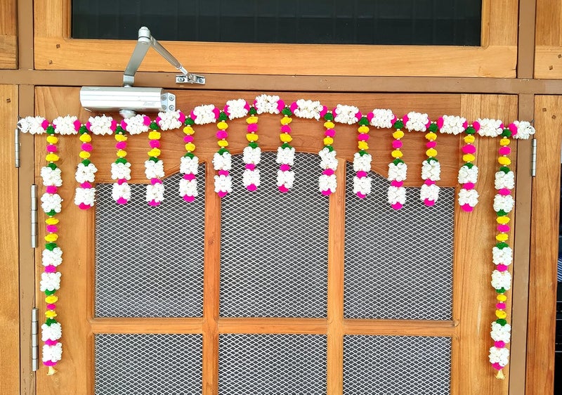Shivgami Creation Hanging Toran for Door DecorationArtificial Flower Decoration for HomeDecorative Garland - Image 1