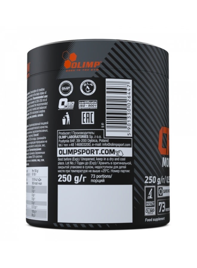 Olimp Creatine Monohydrate Powder - 250G - 100% Pure Micronized Creatine For Strength & Muscle Growth - Image 3