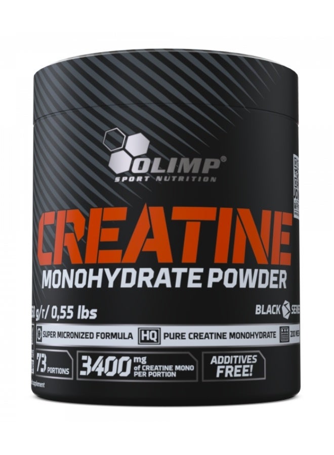 Olimp Creatine Monohydrate Powder - 250G - 100% Pure Micronized Creatine For Strength & Muscle Growth - Image 1