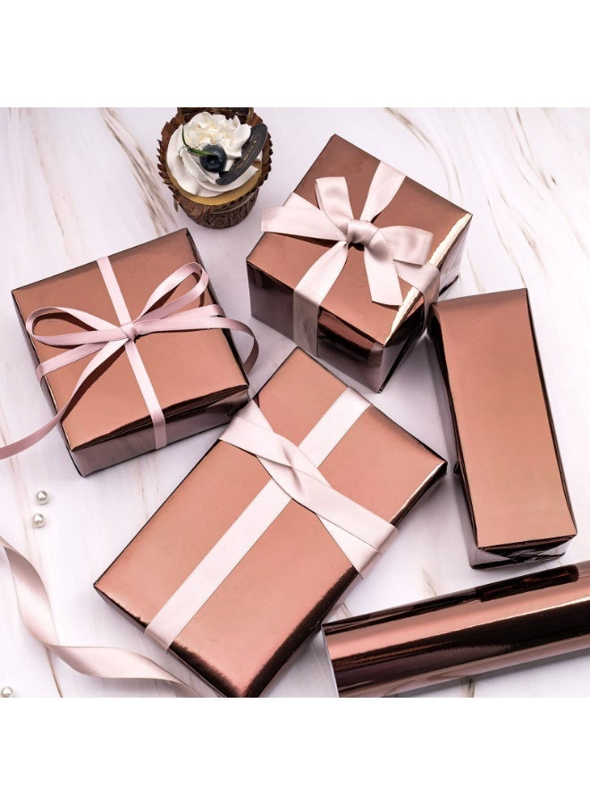 Kandid 300M Roll Large Luxury Wrapping Paper – Solid Color Elegant Gift Wrap for Birthdays, Weddings & Christmas (Brown) - Image 3