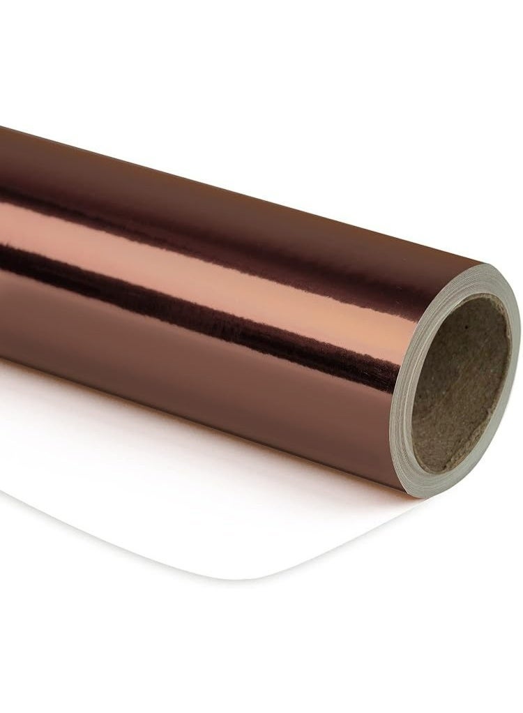 Kandid 300M Roll Large Luxury Wrapping Paper – Solid Color Elegant Gift Wrap for Birthdays, Weddings & Christmas (Brown) - Image 1