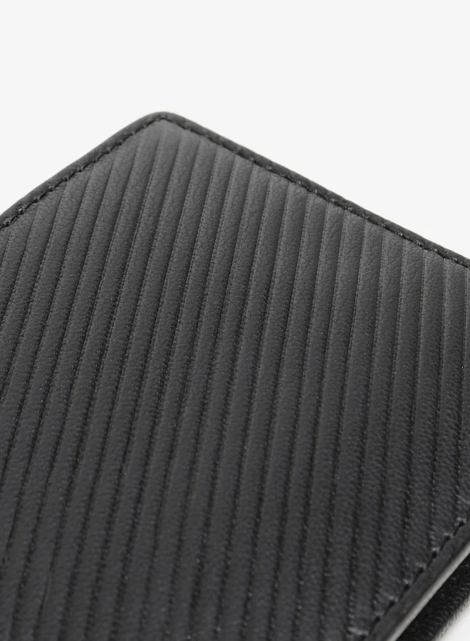 ال بي ال من شو اكسبرس Men's Textured Bi-Fold Wallet