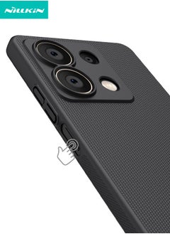 نيلكين حافظة Redmi Note 13 5G، حافظة هاتف رفيعة للغاية لهاتف Redmi Note 13، غطاء خلفي قوي مقاوم للصدمات بدرجة عسكرية ومضاد للخدش والانزلاق بطبقة مزدوجة لهاتف Xiaomi Redmi Note 13 5G، أسود  - Image 4