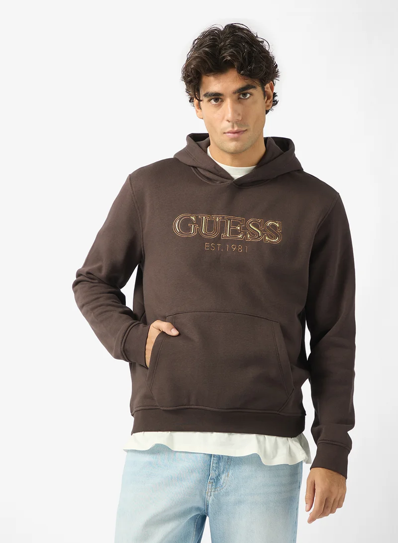 GUESS Hooded Basic Sweatshirt