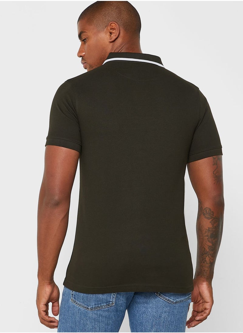 Robert Wood - Rib Polo Shirt - Image 1
