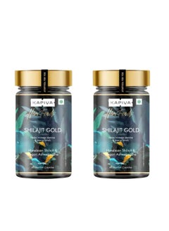 Kapiva Shilajit Gold 60 Capsules, Pack Of 2  - Image 1