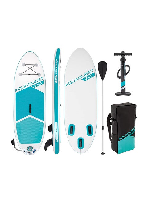 Intex 8' AquaQuest 240 Inflatable Paddle Board Set – Stable & Portable Water Adventure Board