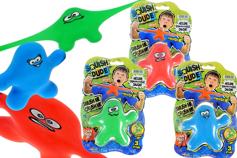 Ja-Ru JA-RU Stretchy Guy (3 Squishy Toys) Bendable Wrestling Action Figures. Sand Filled Stress Toy Pack. Sensory Toys for Kids with Autism. Bulk Party Favors Goodie Bag Stuffers. 3410-3p - Image 1