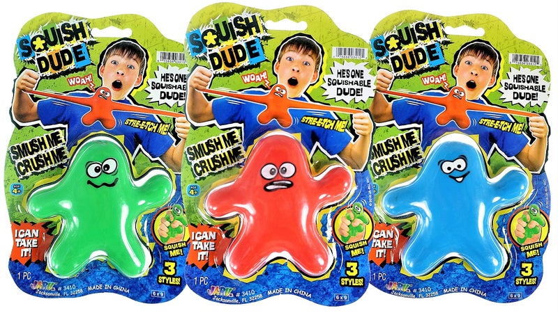 Ja-Ru JA-RU Stretchy Guy (3 Squishy Toys) Bendable Wrestling Action Figures. Sand Filled Stress Toy Pack. Sensory Toys for Kids with Autism. Bulk Party Favors Goodie Bag Stuffers. 3410-3p - Image 2