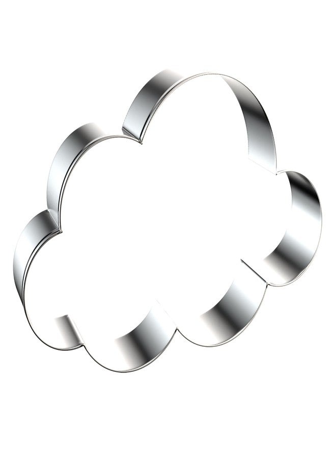 QAAQS Cloud Cookie Cutter Set Large - 5 Inch, 4 Inch, 3 Inch, 2 Inch - 4 Pieces Cookie Cutters Shapes Sandwich Fondant Biscuit Clay Molds - Stainless Steel - Image 4
