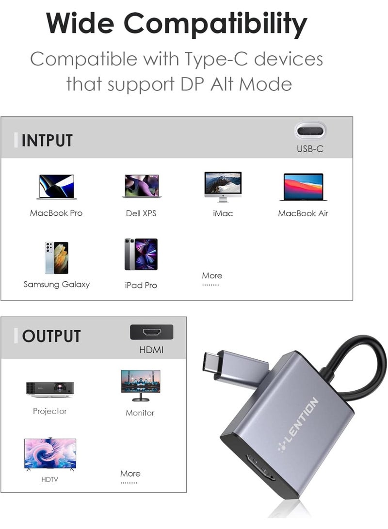لينشن محول USB C إلى 4K HDMI Digital AV متوافق - Image 2