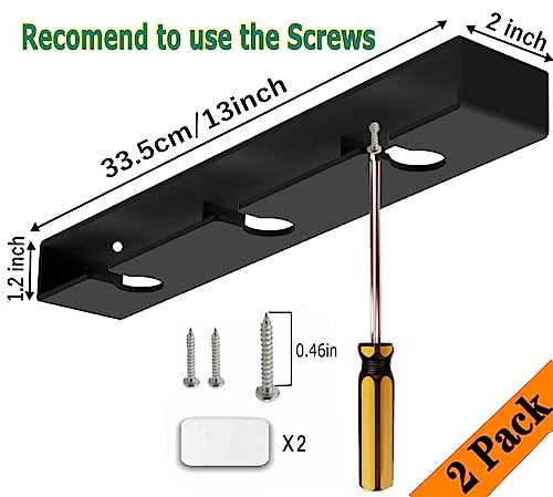 Aydomer 2Pack Wine Glass Holder Under Shelf Cabinet Wine Glass Rack Plastic Stemware Rack Glasses Storage Hanger Bar Kitchen Wine Glasses Organizer (black) - Image 3