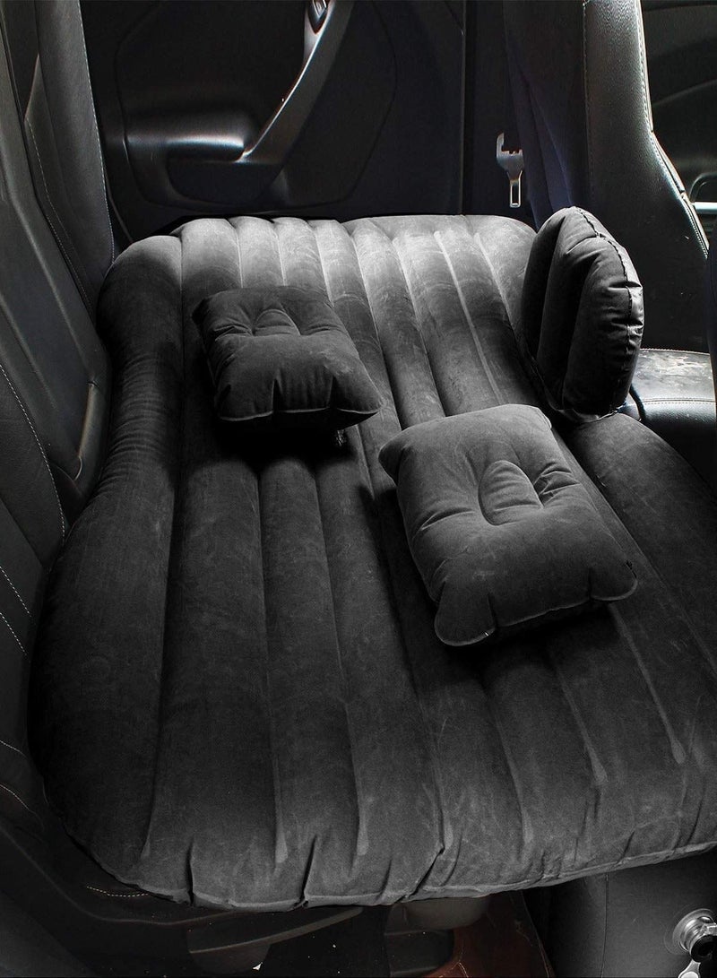 ELTRAZONE Inflatable Travel Car Bed Air Sofa with Two Inflatable Pillow for Car Back Seat Fits Most Car Models for Camping Travel, Hiking, Trip and Other Outdoor Activities - Image 1