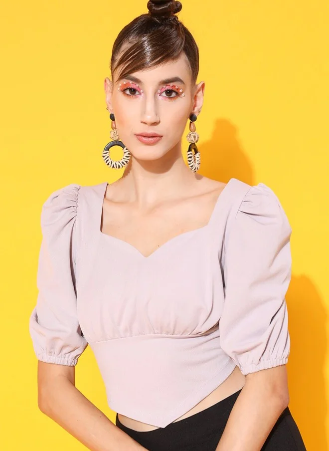 STREET 9 بلوزة بيج نسائية بكسرات