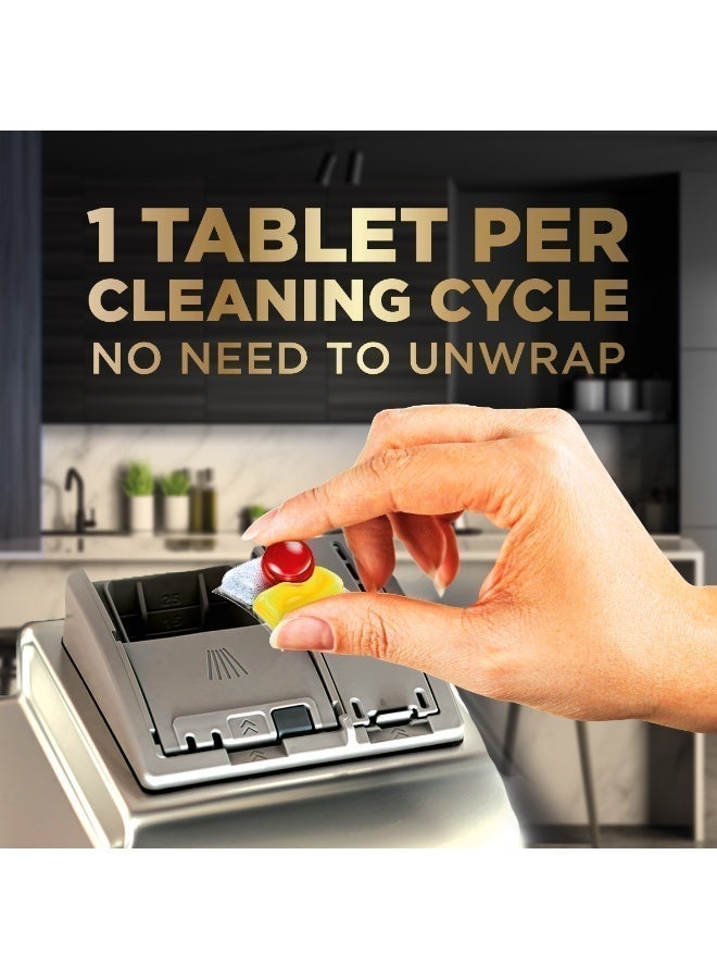 Finish Ultimate Dishwasher Tablets, Lemon Sparkle Scent, 2x More Cleaning Power, 96 Tabs - Image 2