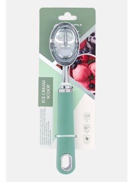 COOK WITH COLOR Stainless Steel Ice Cream Scoop, Pastel Green  - Image 1