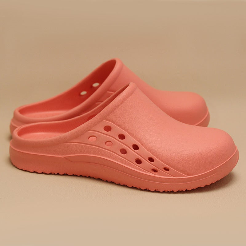 Surgical Slippers Special Shoes for Operation Room Medical Work Shoes Home Slippers Beach Shoes Indoor Slippers watermelon red 