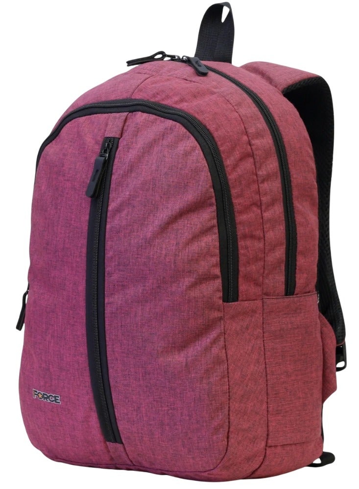 Force Basic Fully Waterproof Oxford Polyester Backpack (Linen Fuchsia) - FDB-20-35 - Vibrant Unisex Daypack for School, Gym, Sports & Travel - 44 x 30 x 18 cm - Image 3