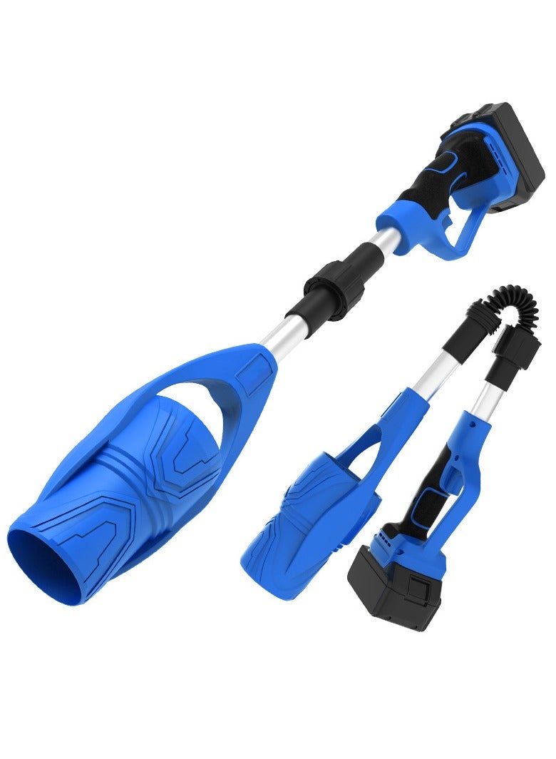 بلو فاير منفاخ أوراق لاسلكي مع بطاريتين وشاحن | 290,000 دورة في الدقيقة توربو جت (260 ميل في الساعة / 600 CFM) | وقت تشغيل 40 دقيقة | تصميم خفيف الوزن وقابل للطي للعشب، الفناء، المرآب، الفناء والرصيف - Image 1