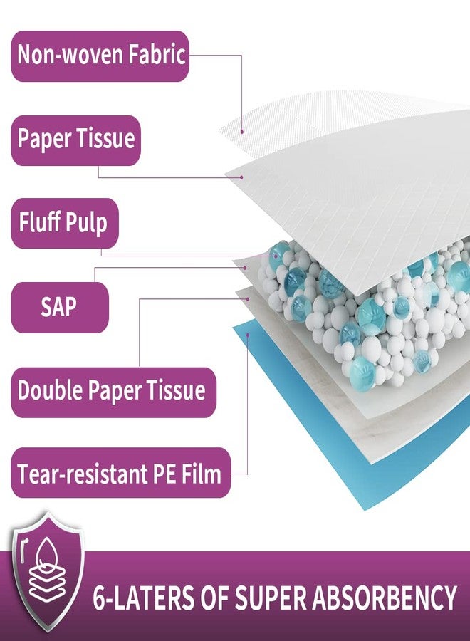 IMMCUTE Dog Pee Pads Extra Large, 30 x 36, 30 Ct, XXL Puppy Pads, Pee Pads for Dogs, Super Absorbent & Leak-Proof Pee Pads, Disposable Potty Pads for Dogs | Puppies | Doggie | Cats | Rabbits - Image 2