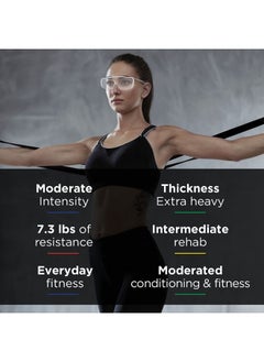 TheraBand Exercise Bands 25-Yard Dispenser Box, Black/Special Heavy  - Image 2
