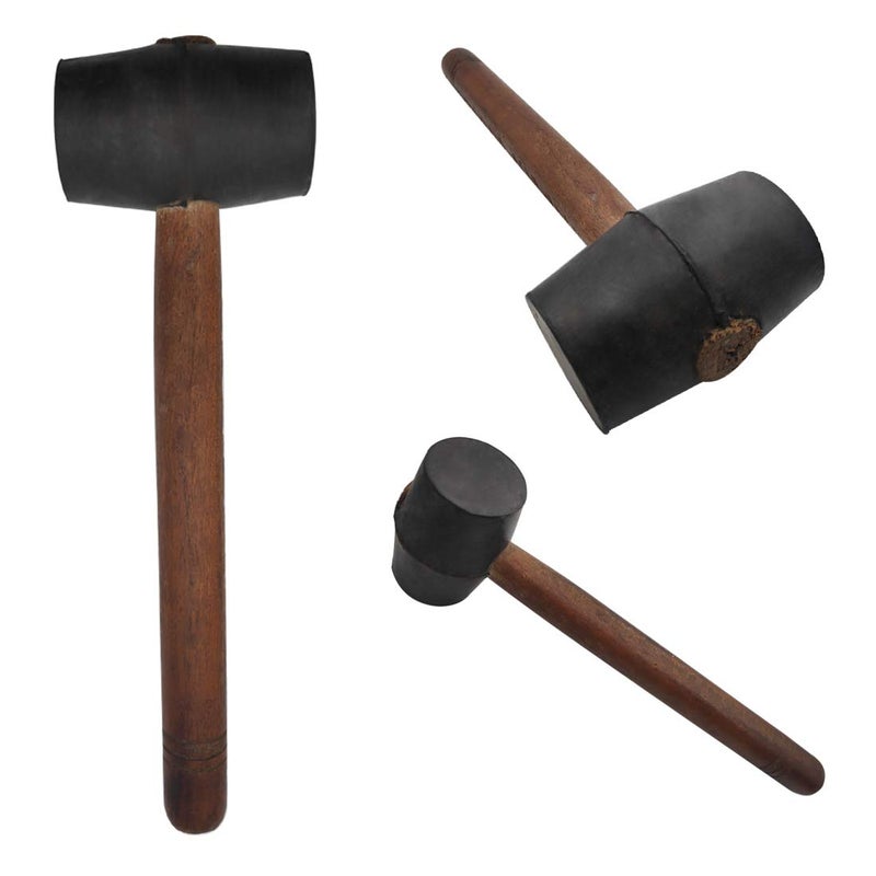 DIY Crafts DIY Crafts Pack of 1 Pc Black Rubber Soft Hammer Hom Pack of 1 Pc Black  - Image 1