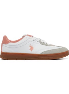 U.S. Polo Assn. Women's White Low-Top Sneakers - Lightweight Timeless Lace-Up Style, Ideal for Casual Outings  - Image 1