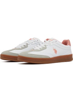 U.S. Polo Assn. Women's White Low-Top Sneakers - Lightweight Timeless Lace-Up Style, Ideal for Casual Outings  - Image 2