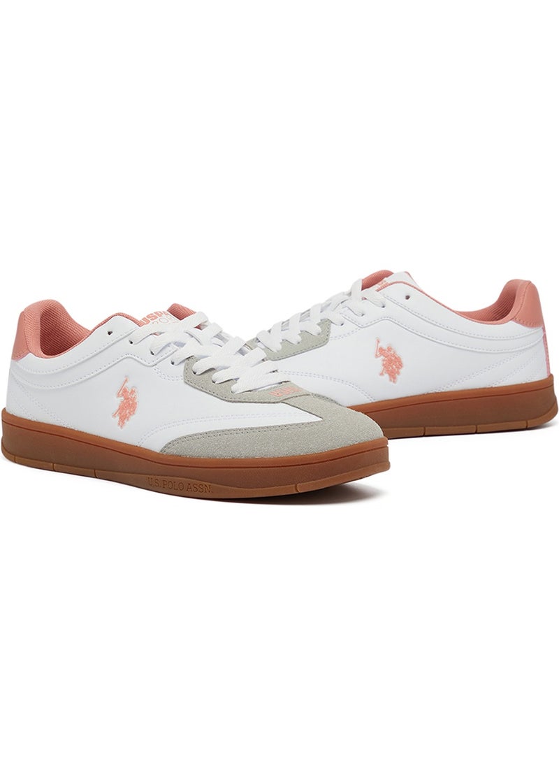 U.S. Polo Assn. Women's White Low-Top Sneakers - Lightweight Timeless Lace-Up Style, Ideal for Casual Outings  - Image 3