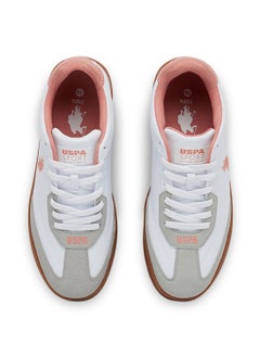 U.S. Polo Assn. Women's White Low-Top Sneakers - Lightweight Timeless Lace-Up Style, Ideal for Casual Outings  - Image 4