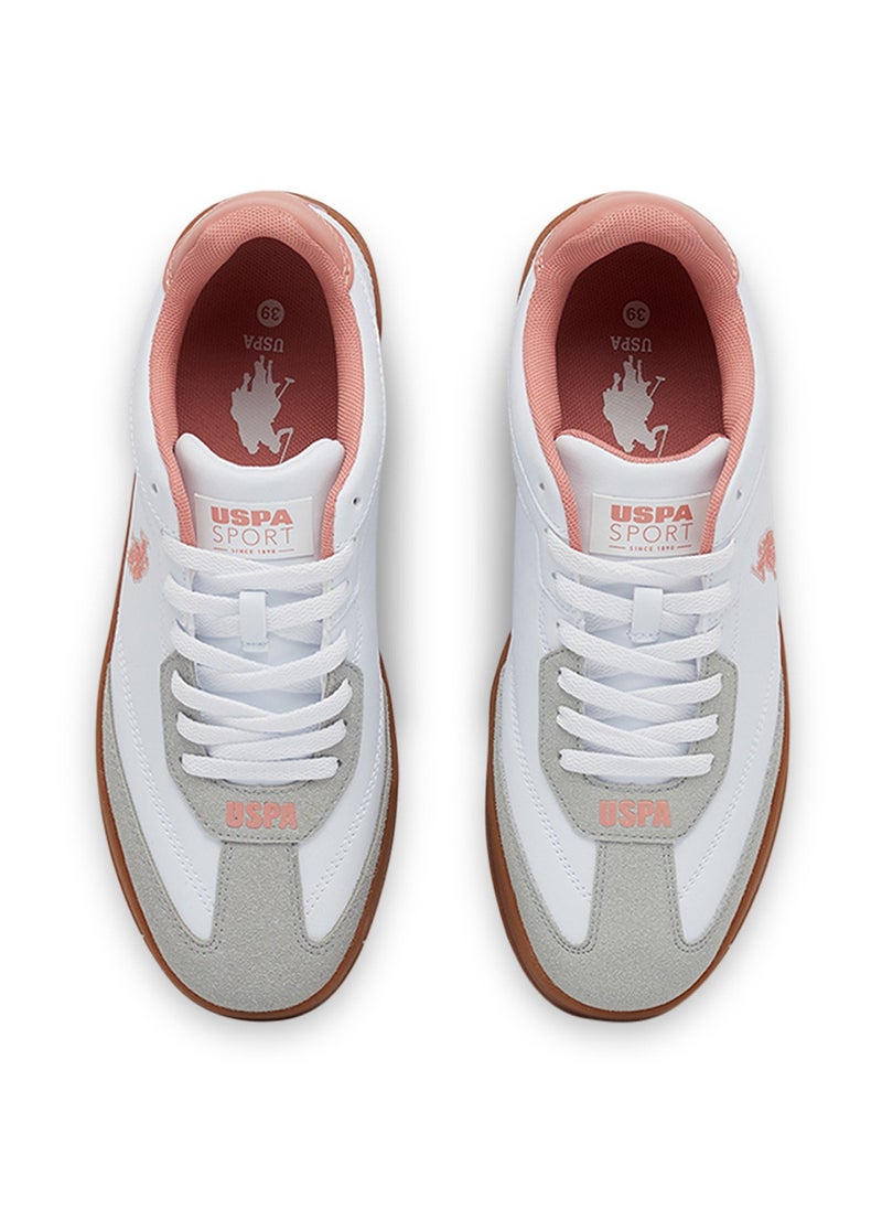 U.S. Polo Assn. Women's White Low-Top Sneakers - Lightweight Timeless Lace-Up Style, Ideal for Casual Outings  - Image 4