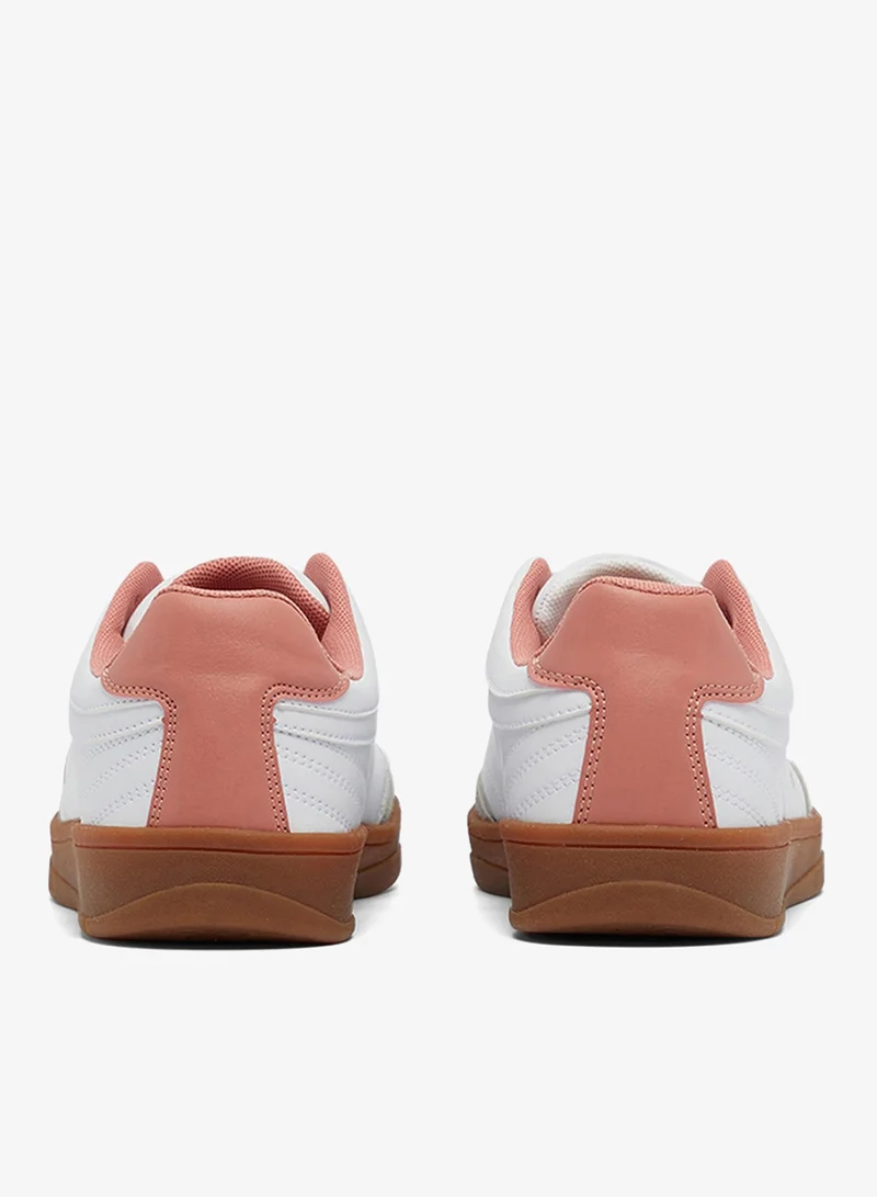 U.S. Polo Assn.  Women's White Low-Top Sneakers - Lightweight Shoes Timeless Lace-Up Style, Ideal for Casual Outings for Women | Best Price UAE