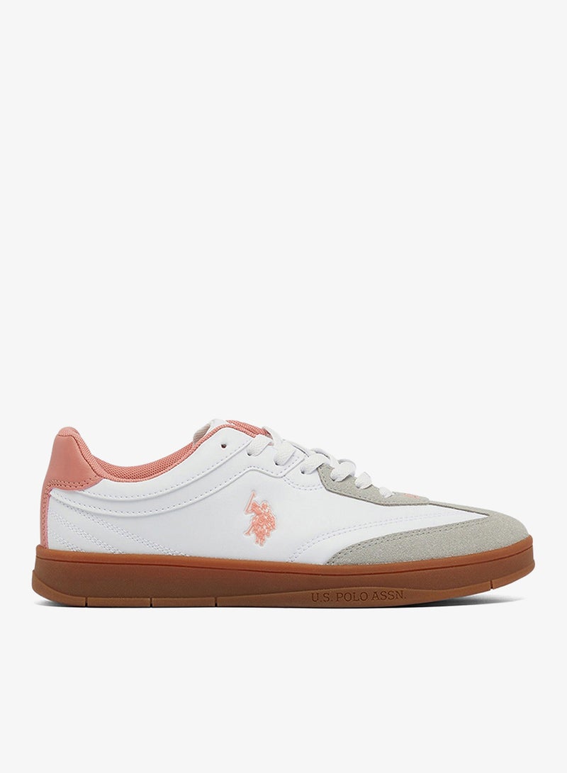 U.S. Polo Assn. Women's White Low-Top Sneakers - Lightweight Shoes Timeless Lace-Up Style, Ideal for Casual Outings - Image 2