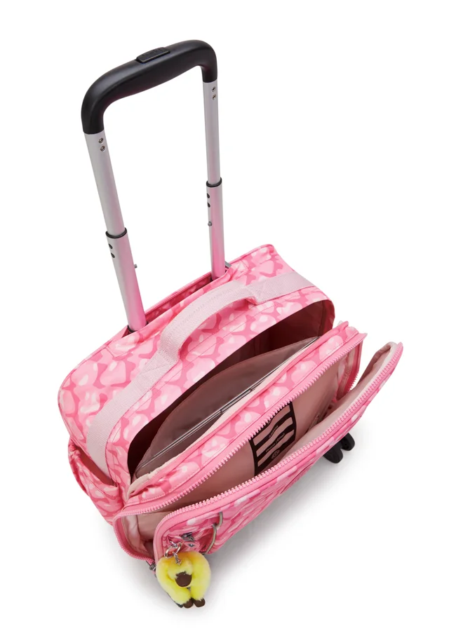 kipling New Storia Large Female Wheeled Bag - Adorable Hearts