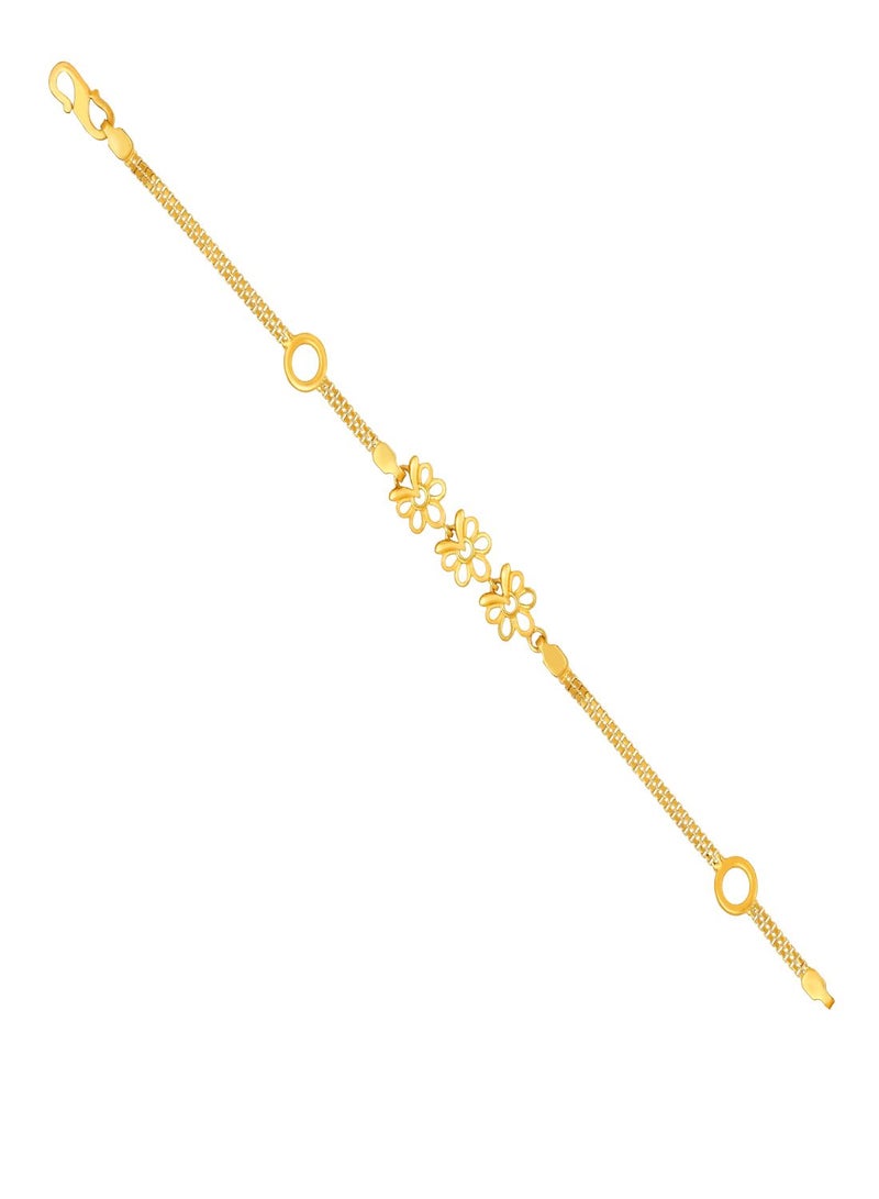 Malabar Gold and Diamonds 22 KT 916 Purity Gold Bracelet DZBR358Y6  - Image 2