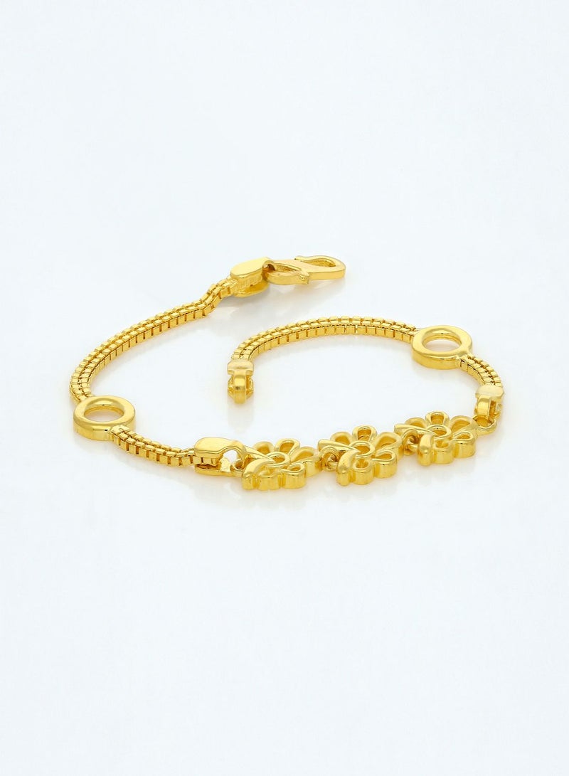 Malabar Gold and Diamonds 22 KT 916 Purity Gold Bracelet DZBR358Y6  - Image 3