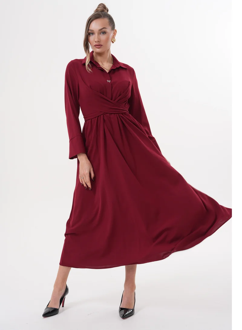 Marvella By Rasha Maxi Dress with Wrap Detail