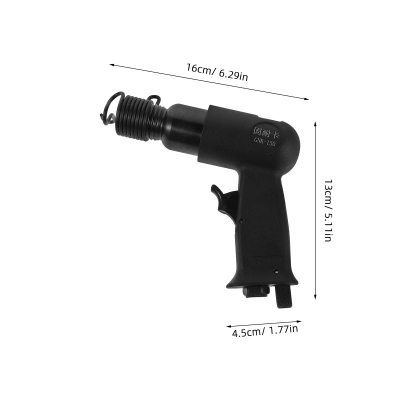 Heavy Duty Pneumatic Air Chisel Hammer Kit 150mm With 4 Chisels For Rust Removal Metalwork - Image 3