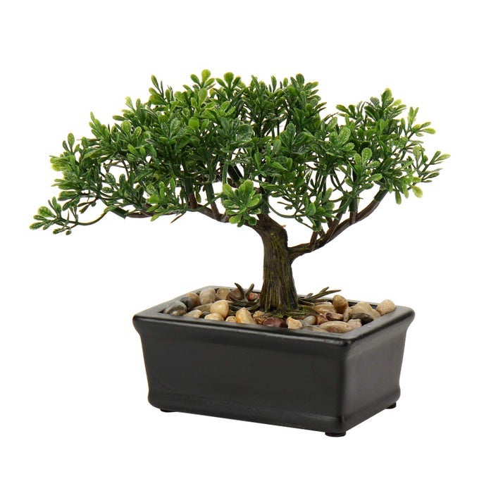 ARTIFICIAL BONSAI TREE JUNIPER FAUX PLANTS INDOOR SMALL FAKE PLANTS DECOR WITH CERAMIC POTS FOR HOME TABLE OFFICE DESK BATHROOM SHELF BEDROOM LIVING ROOM FARMHOUSE DECORATIONS
