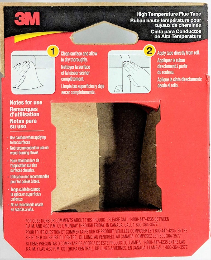 3M High-Temperature Flue Tape (2 Packs) - Image 3