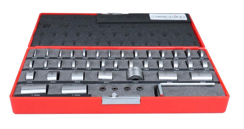 Accusize Industrial Tools 36 Pc Steel Spacer Block Set in Fitted Case, 3604-7001 - Image 2