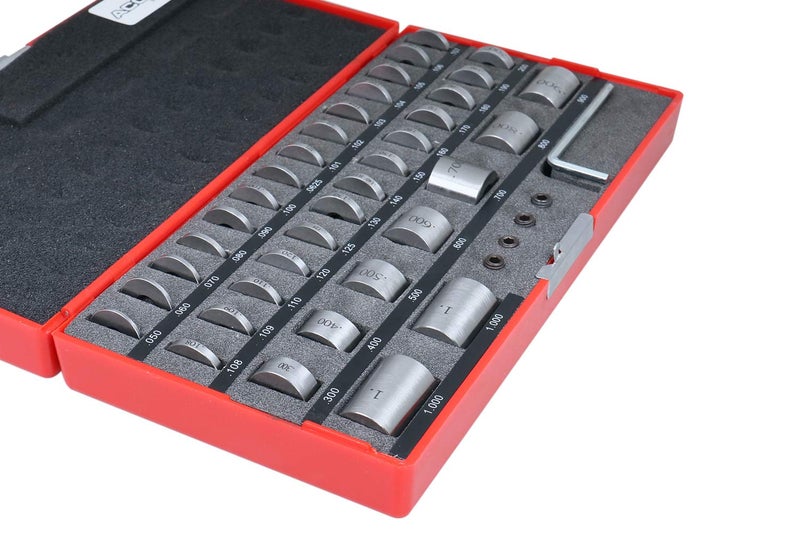 Accusize Industrial Tools 36 Pc Steel Spacer Block Set in Fitted Case, 3604-7001 - Image 4