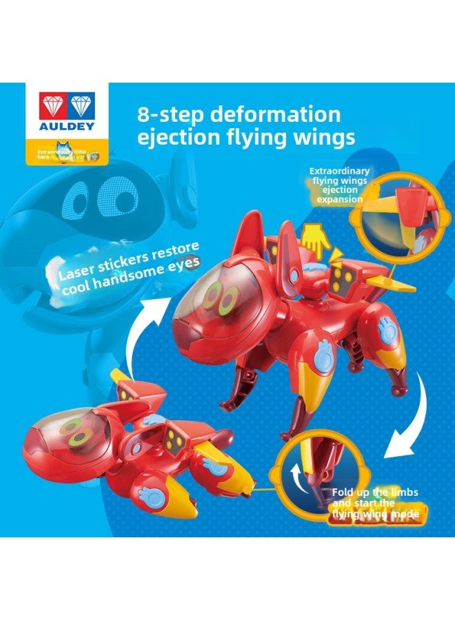 Extraordinary Little Hero Cool Pioneer Motorcycle Children's Pet Dog Deformation Toy Car Nini Whirlwind Boy Audi-Color:820210 Deformed Pet-Extraordinary Cool Days - Image 5