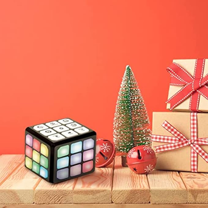 FLASHING CUBE ELECTRONIC MEMORY & BRAIN GAME | 4-IN-1 HANDHELD GAME FOR KIDS | TOY FOR KIDS BOYS AND GIRLS | FUN GIFT TOY FOR KIDS AGES 6-12 YEARS OLD - Image 3