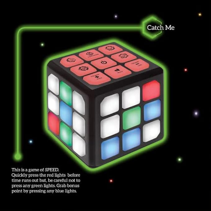 FLASHING CUBE ELECTRONIC MEMORY & BRAIN GAME | 4-IN-1 HANDHELD GAME FOR KIDS | TOY FOR KIDS BOYS AND GIRLS | FUN GIFT TOY FOR KIDS AGES 6-12 YEARS OLD - Image 4