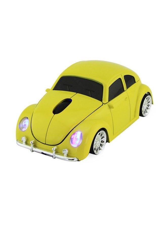 NIBEMINENT CM0010B 1200 DPI 3-keys Car Shape Wireless Mouse(Yellow)  - Image 2