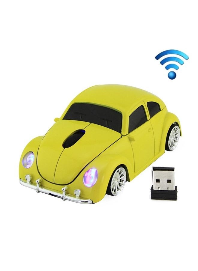 NIBEMINENT CM0010B 1200 DPI 3-keys Car Shape Wireless Mouse(Yellow)  - Image 1