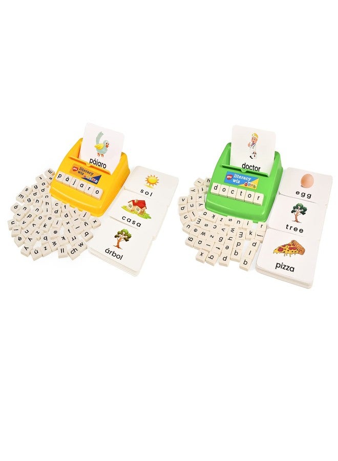 BOHS Spanish and English Literacy Wiz Game - Preschool Language Learning Educational Toys - Image 1