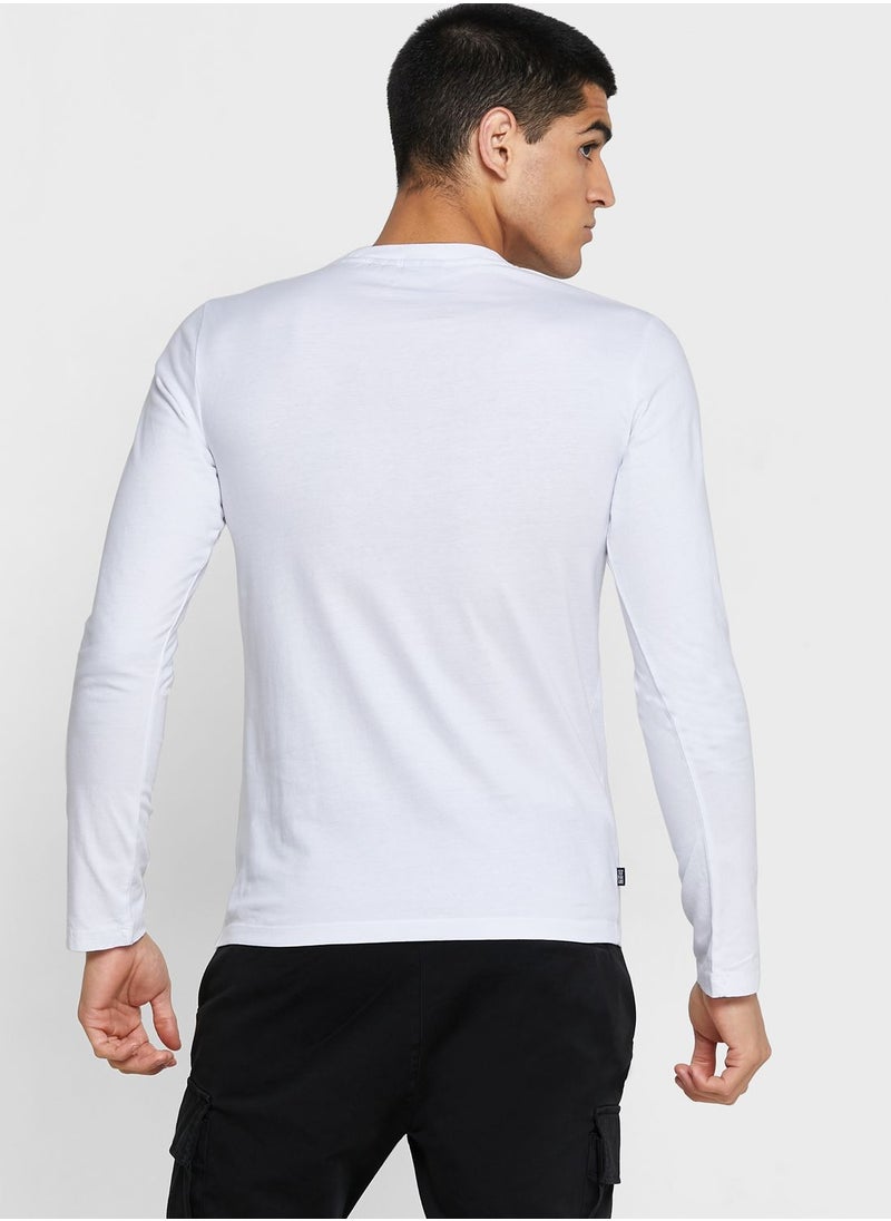 Superdry - Embroidered Logo Crew Neck Shirt - Image 1